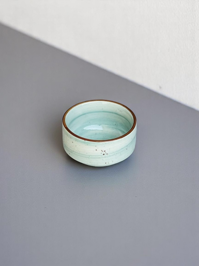 4" soup Bowl ( Teal Colorline )