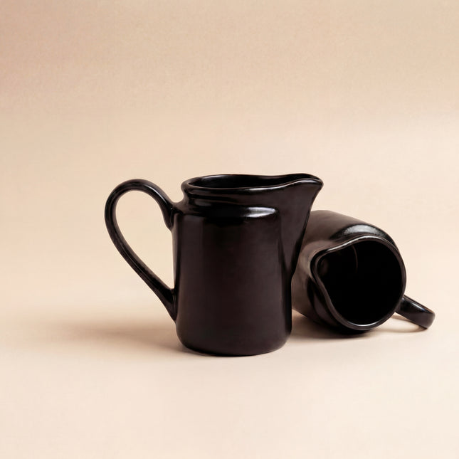 RK Milk Pot ( Textured Black Matte ) ( 220 ml )