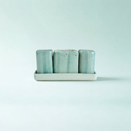 Salt Pepper Set ( Teal Colorline )