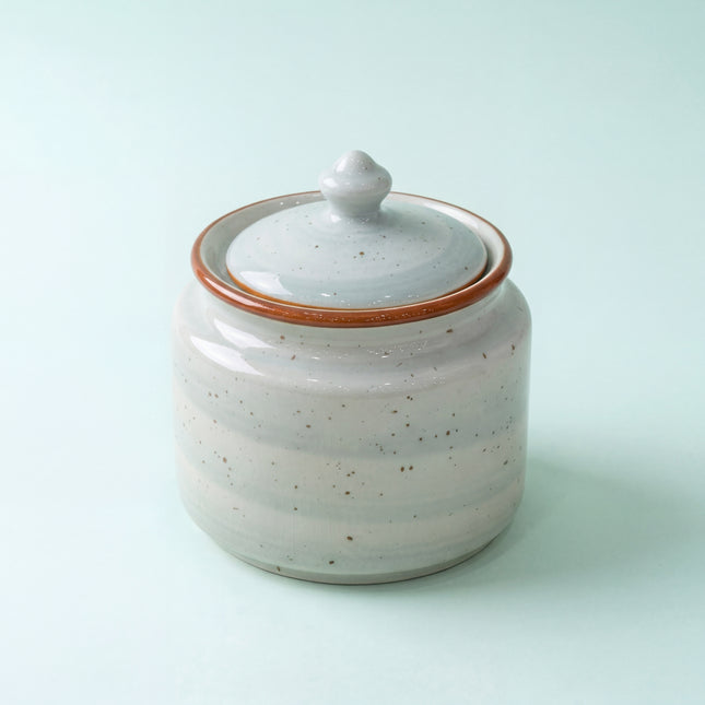 RK Sugar Pot ( Teal Colorline ) ( 360 ml )