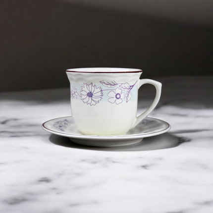 Cup Saucer Set ( ROL 1805 ) 6 cups 6 saucers