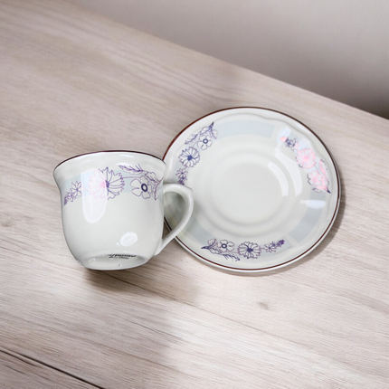 Cup Saucer Set ( ROL 1805 ) 6 cups 6 saucers