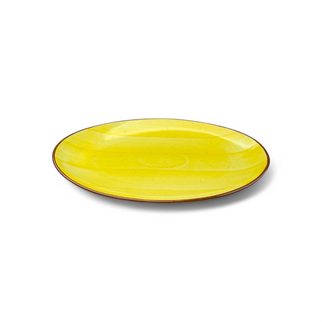 13" Rimless Rice Dish ( Yellow Colorline )
