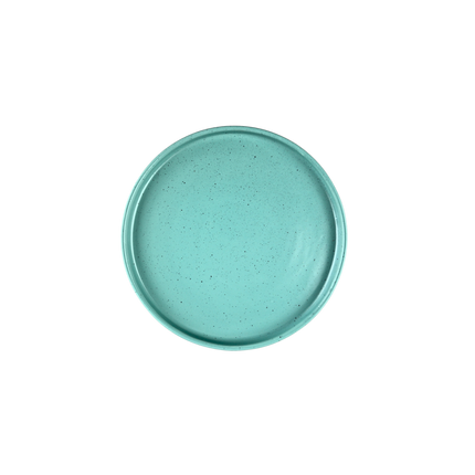 6 inch Classic Plate ( Firozi Matte with Black Specks )