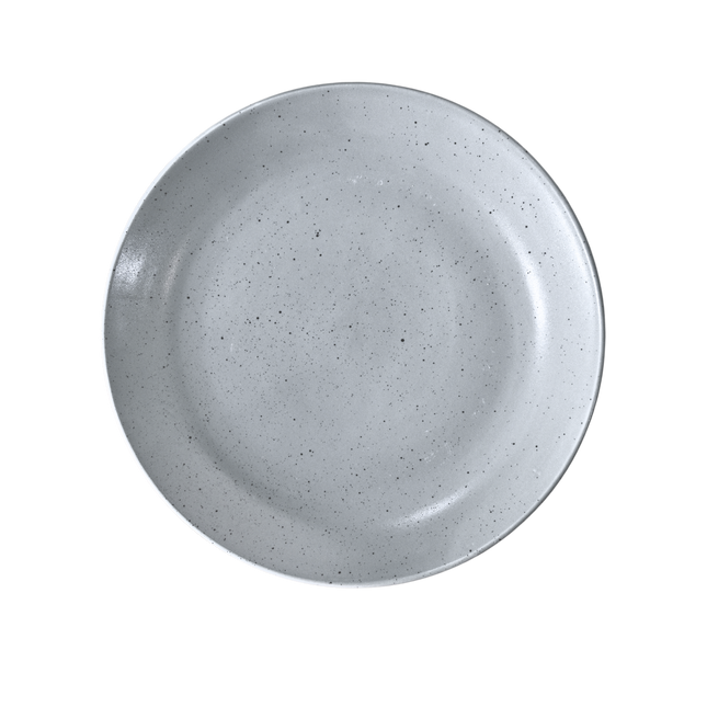 10 inch Rimless Plate ( Grey Matte with Black Specks )