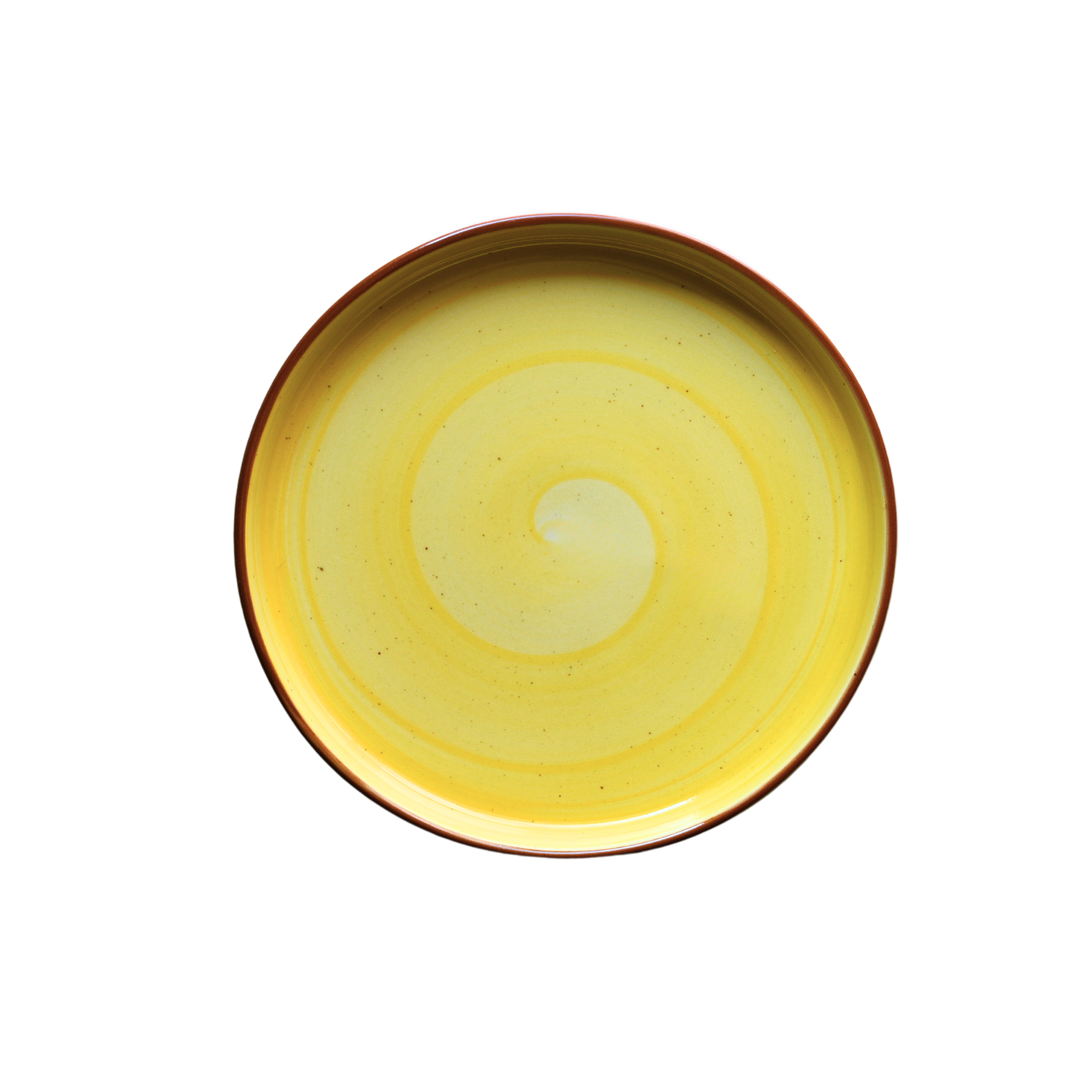 8 inch Classic Plate ( Yellow Colorline )