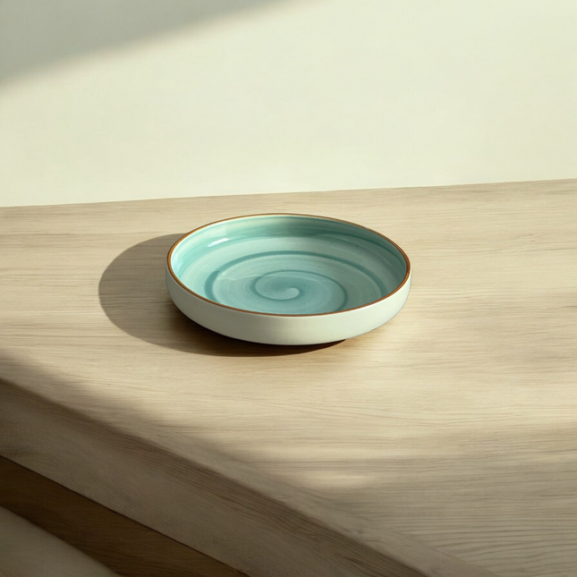 8 inch Classic Bowl ( Teal Colorline )