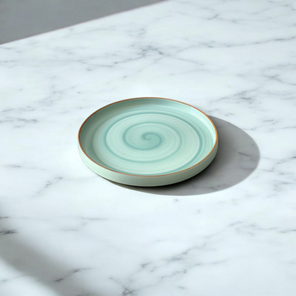 10 inch Classic Plate ( Teal Colorline )