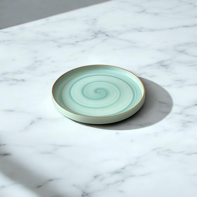 10 inch Classic Plate ( Teal Colorline )