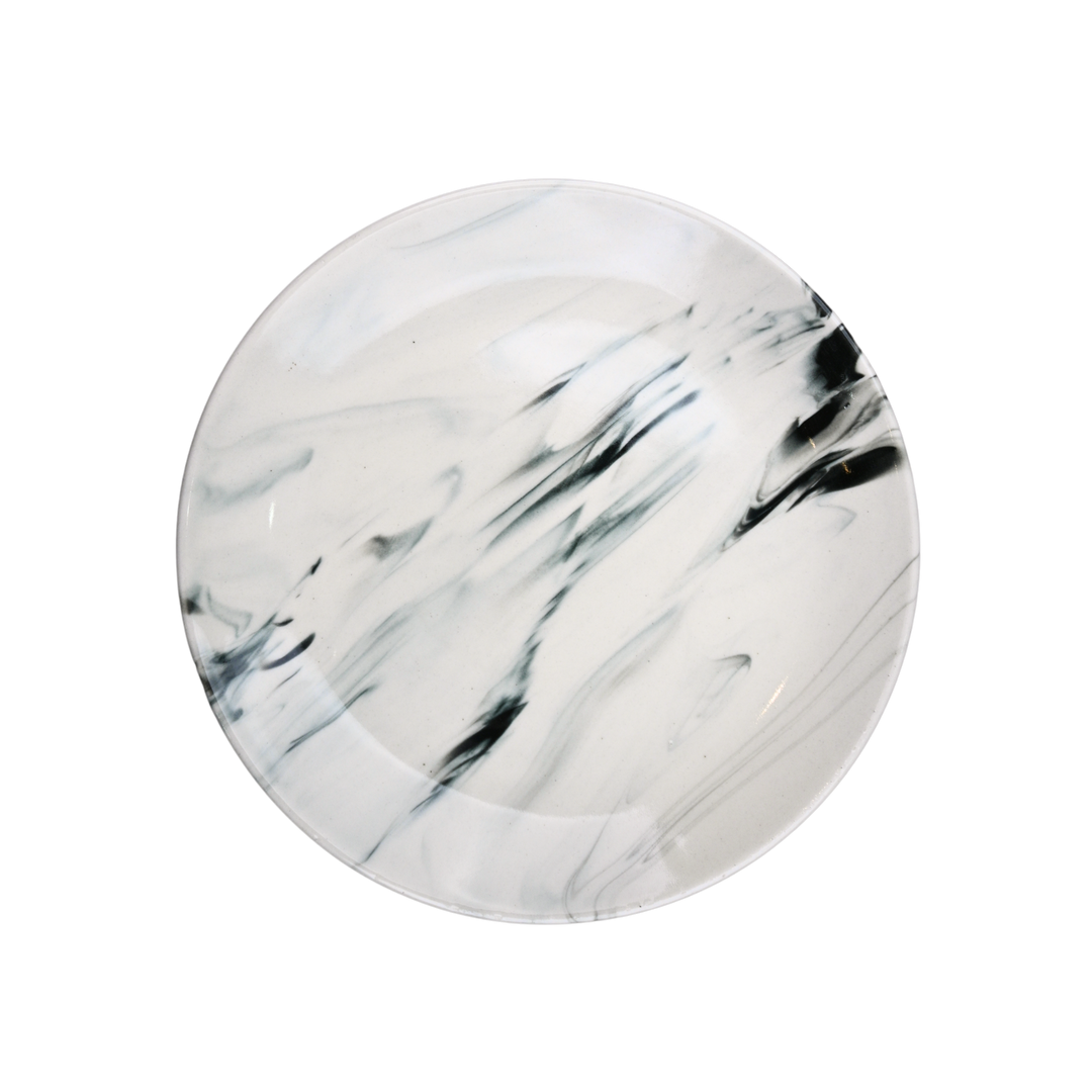 10 inch Rimless Plate ( Black Marble )