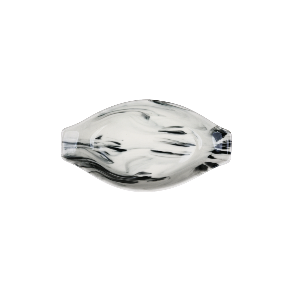 Pasta dish Small 7.8"x 4.3" ( Black Marble )