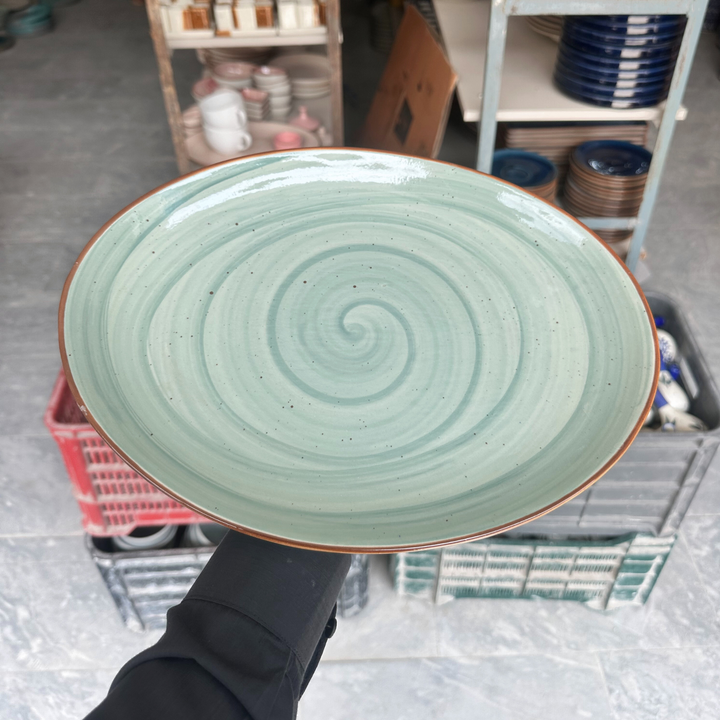 Leftover 13 inch Rimless Rice Dish ( Breeze )