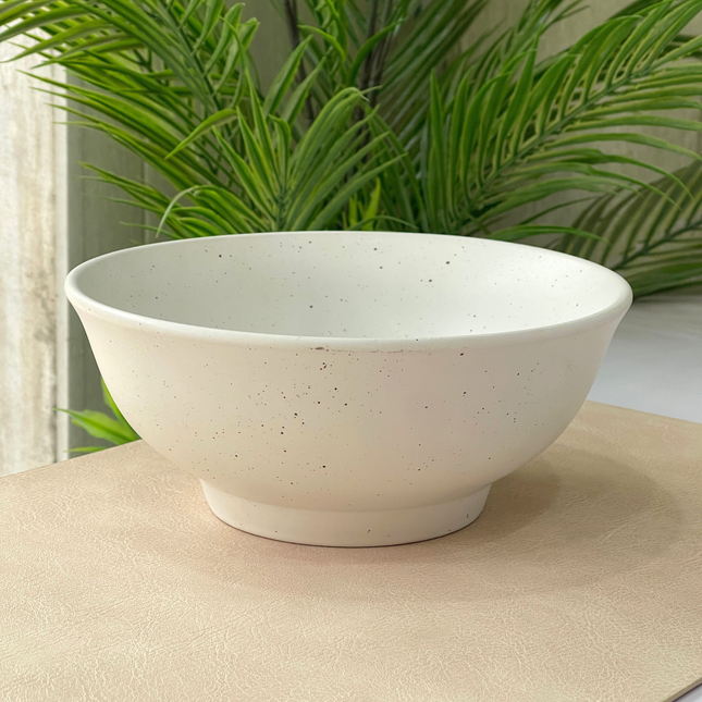 8 inch Round Bowl ( Snow Cocoa )