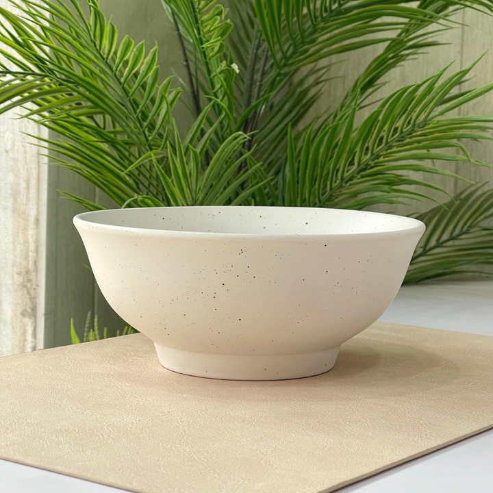 8 inch Round Bowl ( Snow Cocoa )