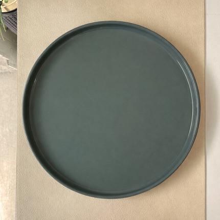 10 inch Classic Plate ( Glossy Dark Grey )