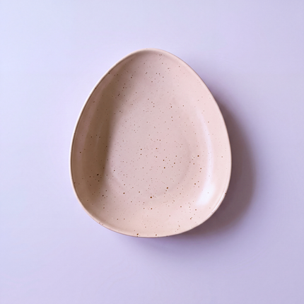 11"x9" Triangular Platter ( Old Rose Matte )