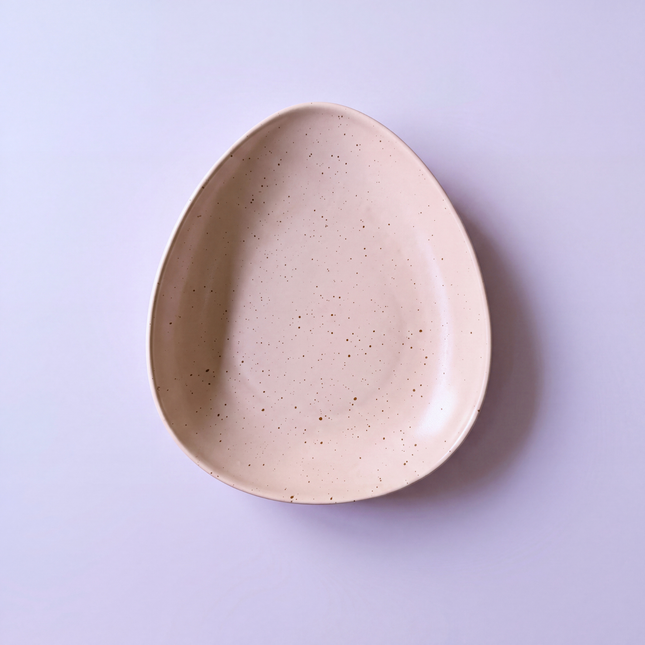 11"x9" Triangular Platter ( Old Rose Matte )
