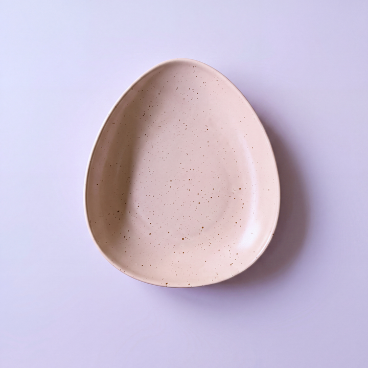 11"x9" Triangular Platter ( Old Rose Matte )