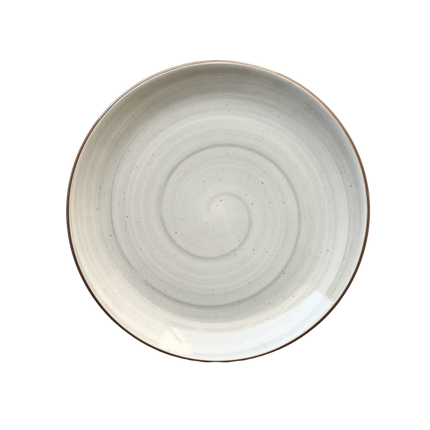 10 inch Rimless Plate ( Grey Colorline )