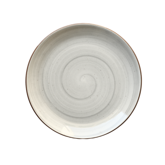 10 inch Rimless Plate ( Grey Colorline )