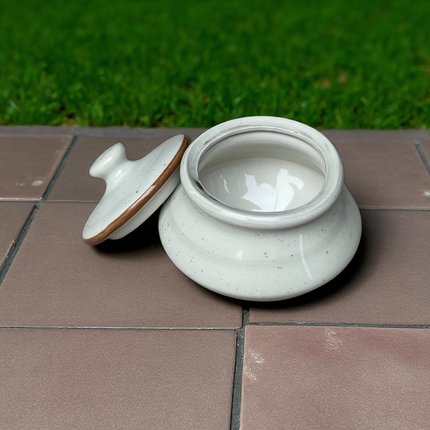 5" Matka Handi ( Grey Colorline )