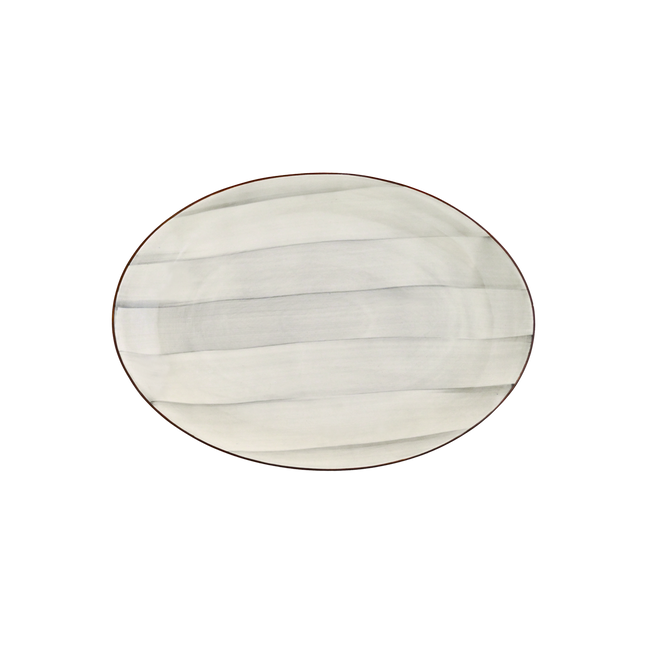 13" Rimless Rice Dish ( Grey Colorline )