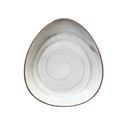 Triangular Platter 11"x9" ( Grey Colorline )