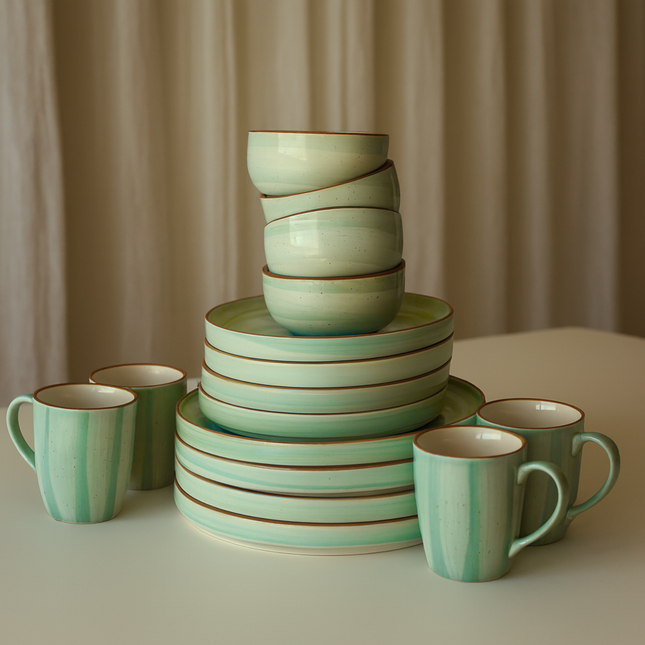 Breakfast Set ( Teal Colorline )