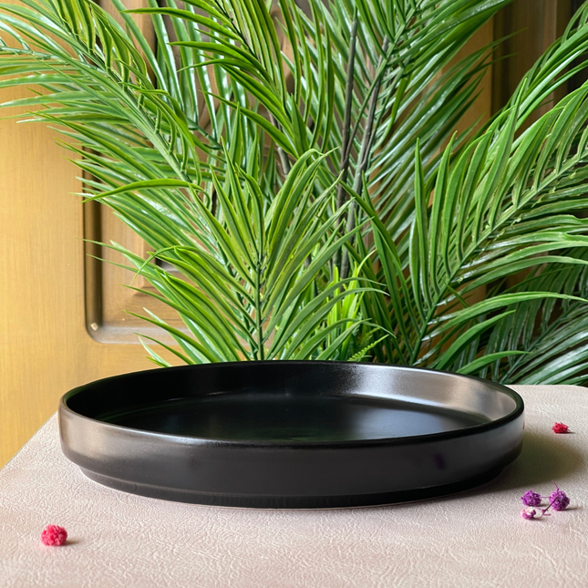 8 inch Classic Plate ( Textured Black Matte )