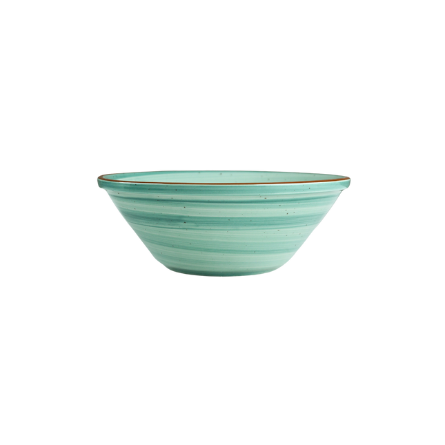 7" V Shaped Bowl ( Teal Colorline )