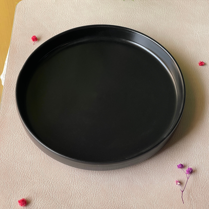 8 inch Classic Plate ( Textured Black Matte )