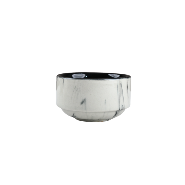 4" Soup Bowl ( Black Marble )