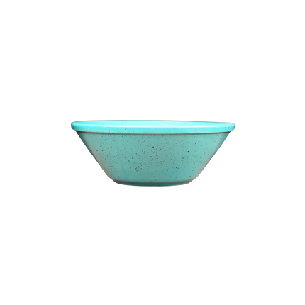7" V Shaped Bowl ( Firozi Matte with Black Specks )