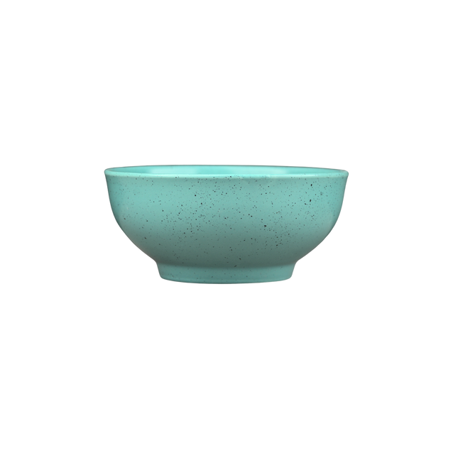 7" Round Bowl ( Firozi Matte with Black Specks )