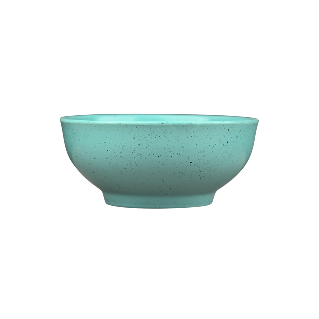 9" Round Bowl ( Firozi Matte with Black Specks )