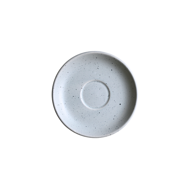 6" NH Saucer ( Grey Matte with Black Specks )