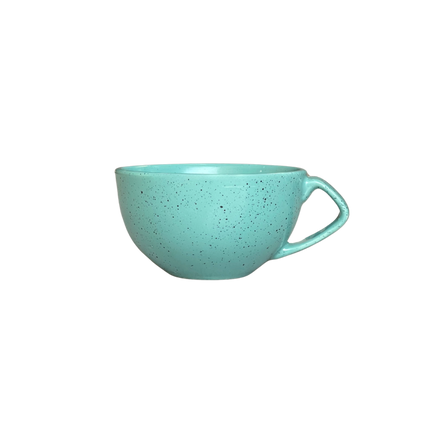 D Handle Coffee Cup ( Firozi Matte with Black Specks ) ( 270 ml )