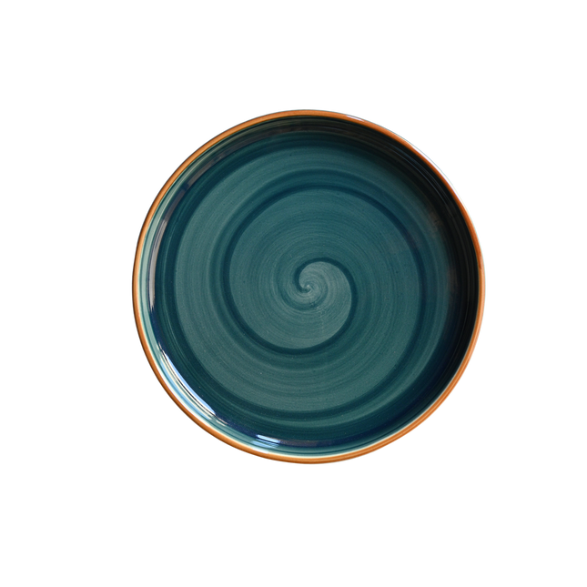 8 inch Classic Plate ( Peacock Green Colorline )