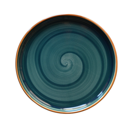 12 inch Classic Plate ( Peacock Green Colorline )
