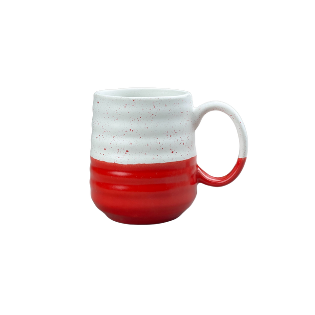 S10 Irregular Mug ( Red and White ) ( 470 ml ) ( 1 Mug )