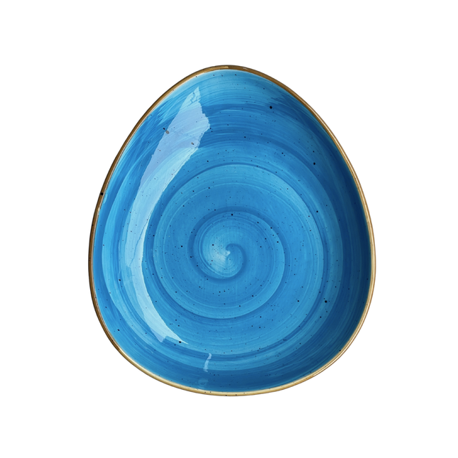 11"x9" Triangular Platter ( Blue Colorline )
