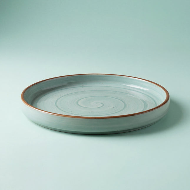 10 inch Classic Plate ( Teal Colorline )