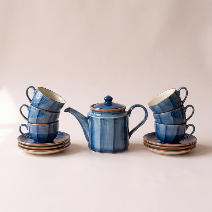 Tea Set - 15 Pieces - ( Indigo )
