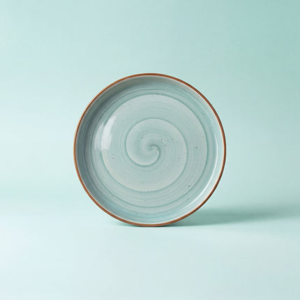 8 inch Classic Plate ( Teal Colorline )