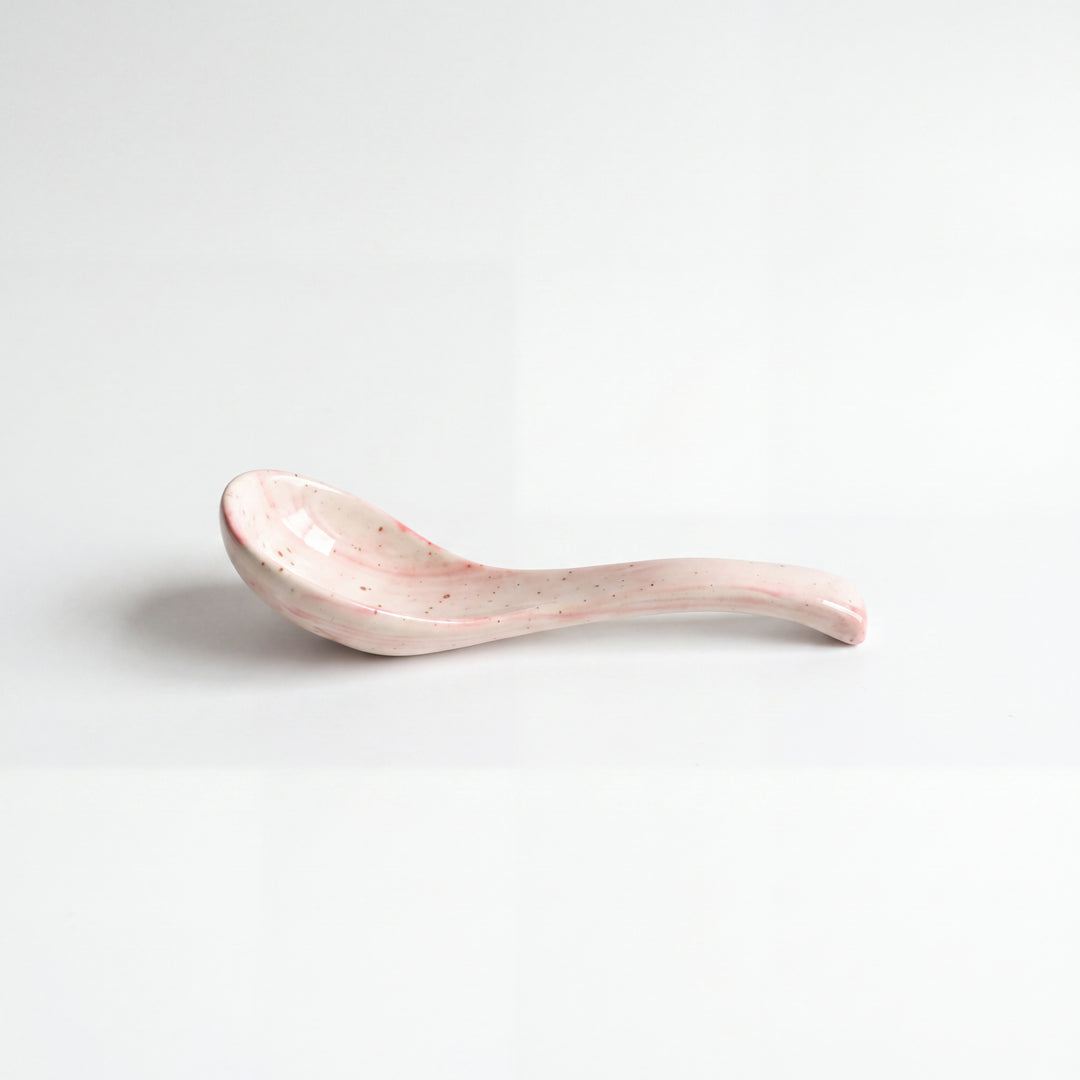 Ceramic Soup Spoon ( Rosewater )