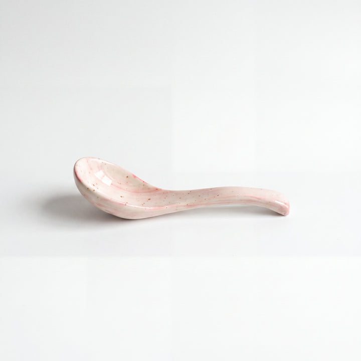 Ceramic Soup Spoon ( Rosewater )