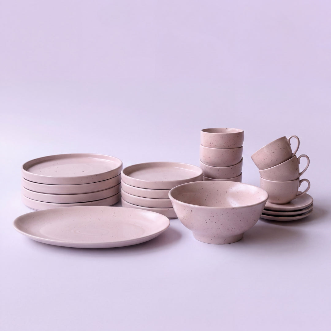 22 Pieces Dinner Set ( 4 Persons ) ( Old Rose Matte )