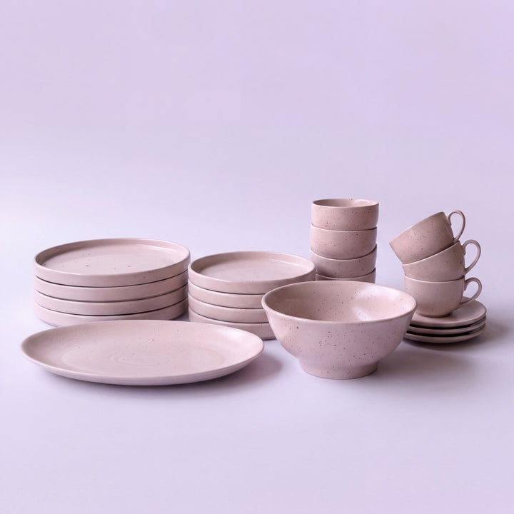 22 Pieces Dinner Set ( 4 Persons ) ( Old Rose Matte )