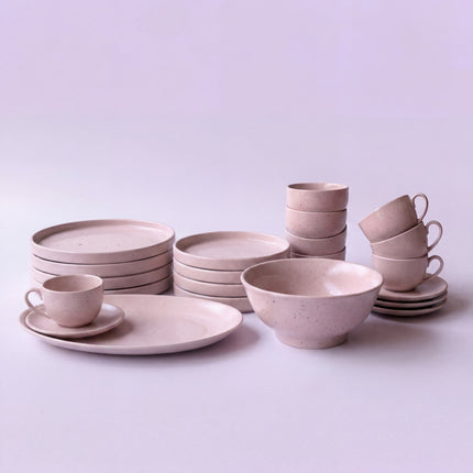 22 Pieces Dinner Set ( 4 Persons ) ( Old Rose Matte )