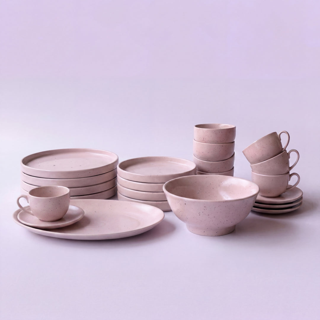 22 Pieces Dinner Set ( 4 Persons ) ( Old Rose Matte )